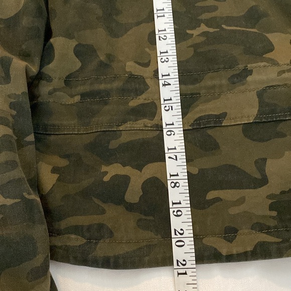 PINK ENVELOPE Camouflage Teen Womens Jacket Zip Rhinestones Light Weight L Large - Picture 10 of 10